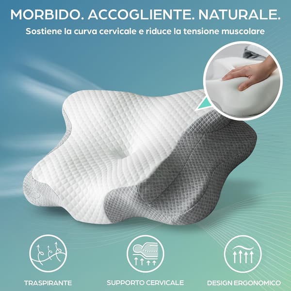 Sovkudde ergonomisk | nacke | rygg | memory foam | hög densitet