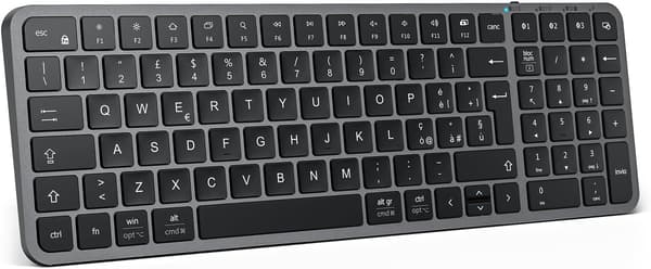 Bluetooth-tangentbord trådlöst | uppladdningsbart | kompakt | USB-C