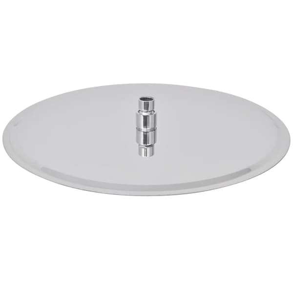 Regnbruser 40 cm rundt | rustfrit stål | loftmonteret