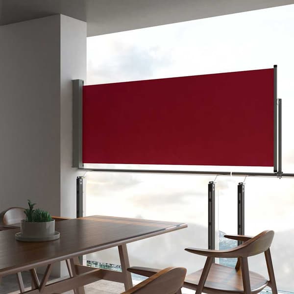 vidaXL Infällbart Trädgårdsskärm 100x300 cm Röd