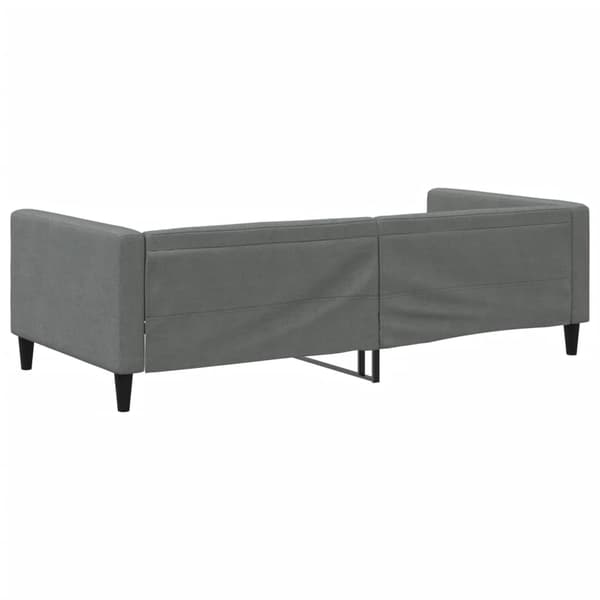 vidaXL Bäddsoffa 100x200 cm Mörkgrå Tyg