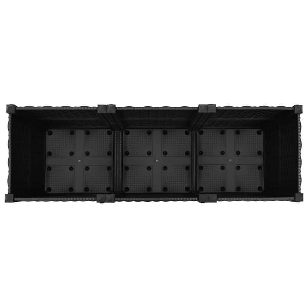 Odlingslåda 120x40x38 cm | polypropen | rektangulär plantlåda