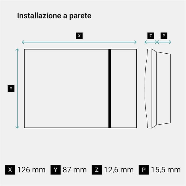WiFi-termostat Smarther2 | hvid | programmerbar | appstyret | SXW8002W