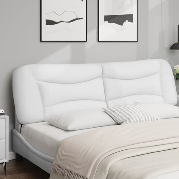 Sovrumskudde 193 cm Hvar | vit | konstläder | sänggavel