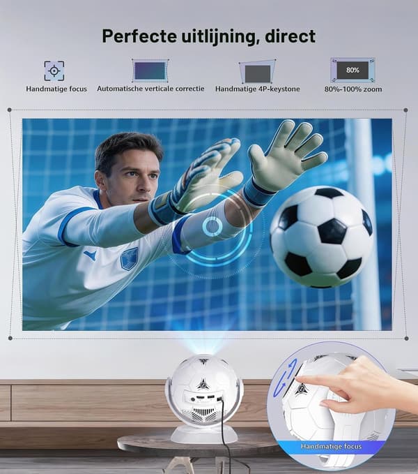 HY300F projektor | 4K-stöd | Android 14 | WiFi 6 | Bluetooth 5.4