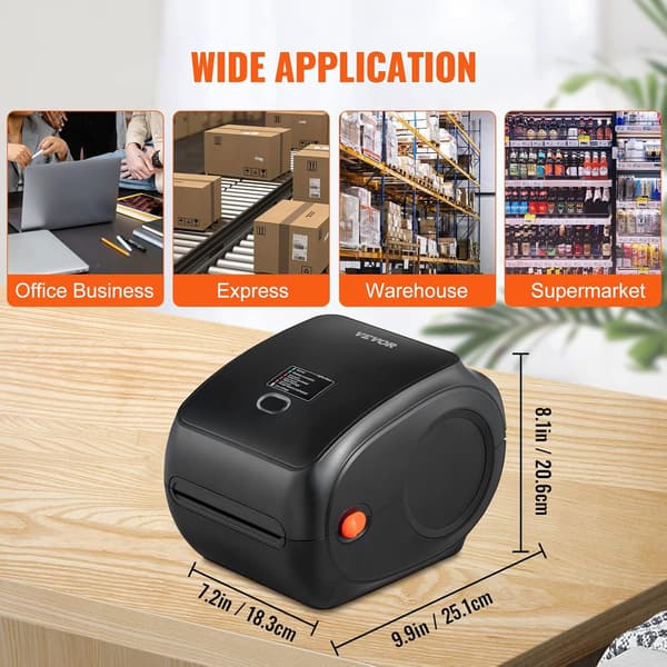 Kontorprinter til labels | Bluetooth | 300 dpi | USB | 150 mm/s | 4x6