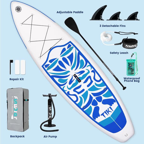 SUP-board oppusteligt | 10'6"-11'6" | med tilbehørssæt | Stand-Up Paddleboard