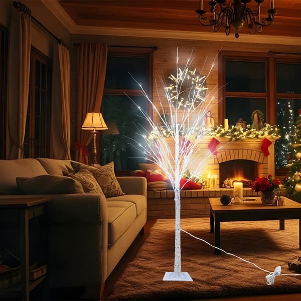 Lystræ kunstigt 180 cm | LED-belysning | birkemodel