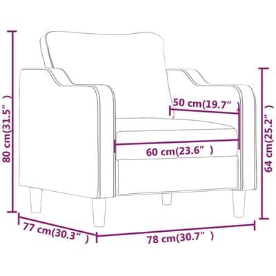 vidaXL 3-sitssoffa 180 cm tyg svart