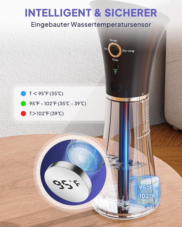 Ørerenser elektrisk | 4 trykniveauer | IPX7 vandtæt | dobbelt beholder | grå