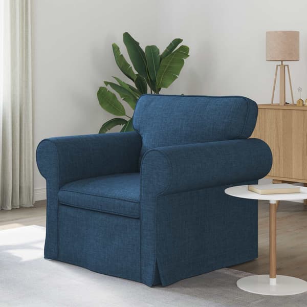 Siddebænk 120 cm | 2-pak | blå | metal