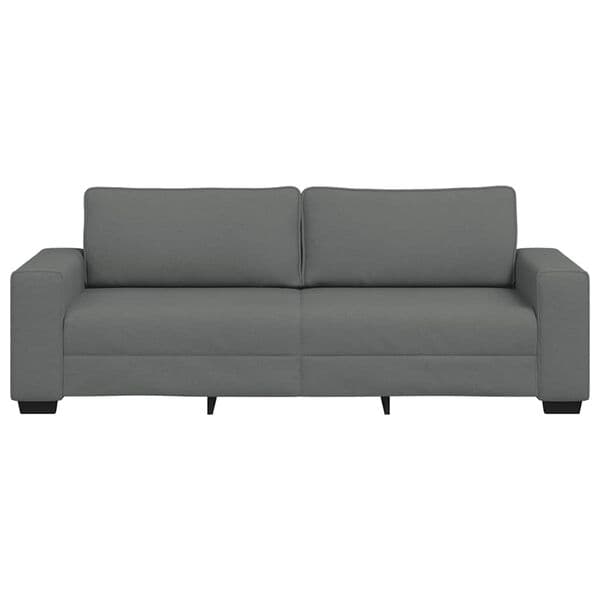 vidaXL 3-sitssoffa 180 cm tyg mörkgrå