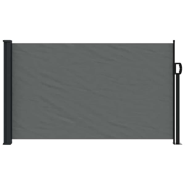 Sidemarkise antracit | 120x600 cm | udtrækkelig | polyester | UV-resistent