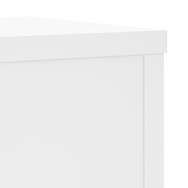 Växtställ 2 st 25x25x80 cm vit | trä | blompedestaler
