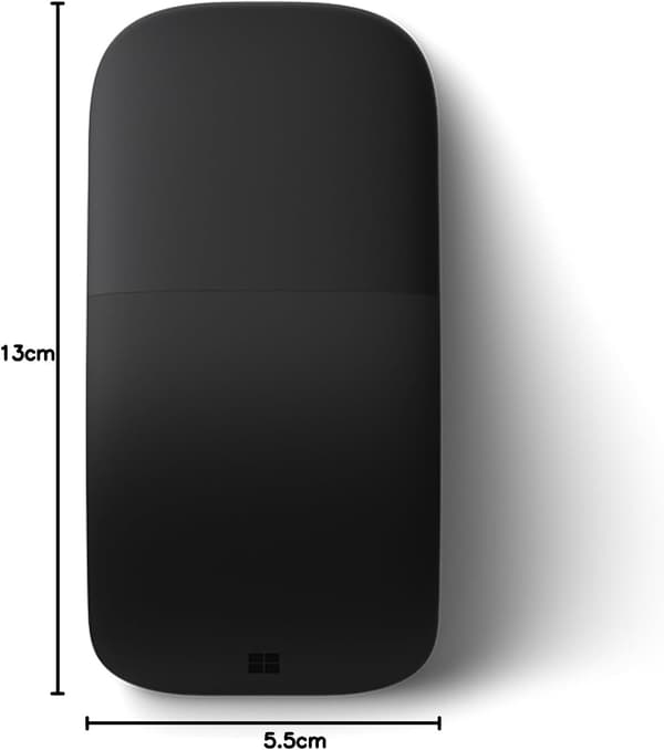 Datormus trådløs | Bluetooth | sort | foldbart design | ultratynd