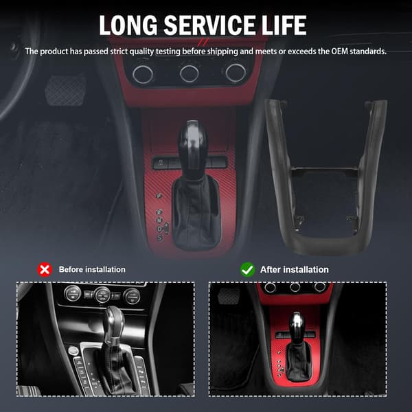 Gearpanel sort plast | Golf MK6 2008-2013 | OEM 5K0863680