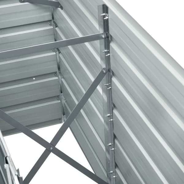 Højbed antracit 240x40x77 cm | galvaniseret stål | rektangulær
