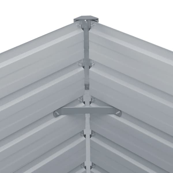 Havebed grøntsager | 100x100x77 cm | Galvaniseret stål | Grøn