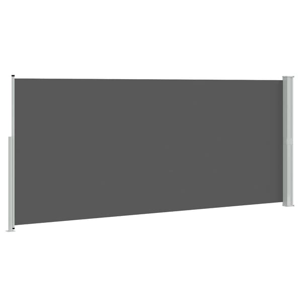 Sidemarkise udtrækkelig | antracit | 220 x 600 cm | polyester | rektangulær