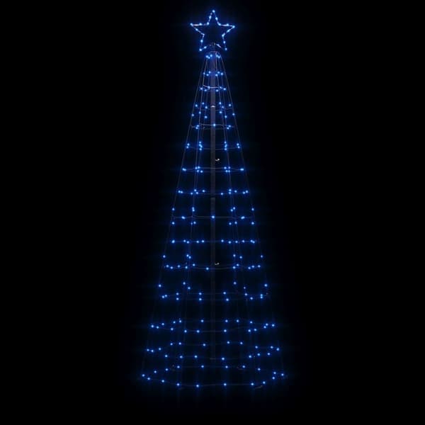 Lysgran 180 cm | blå | 220 LED-lys | julebelysning