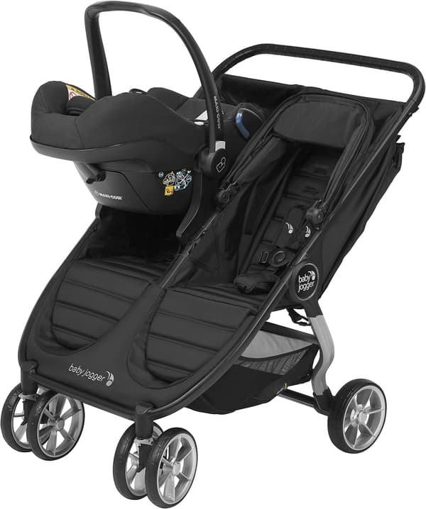 Rejsesystem til tvillingevogn | City Mini 2 & GT2 Double | Sort | Til autostol