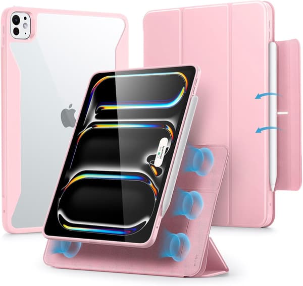 Tablettaske magnetisk | Hvid | iPad Pro 13 (2024) | Tri-Fold