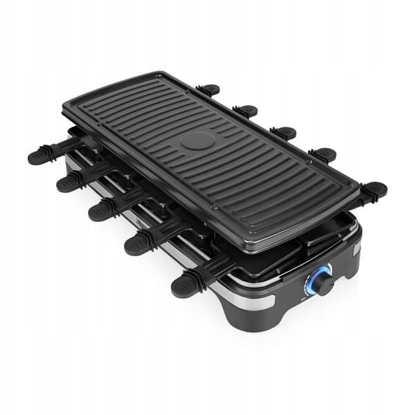Middagsudstyr til 10 | raclette | 1500W | sort | 49x21 cm