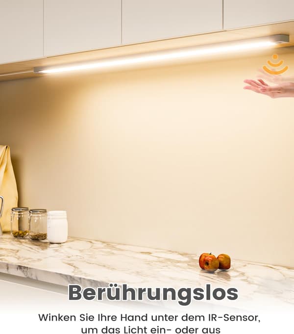 Underskåpsbelysning 90cm | LED | dimbar | sensorstyrd | neutralvit 4000K