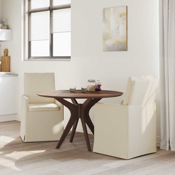 Köksstolar 2-pack beige | 57x67x98 cm | linne | metallstomme