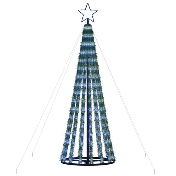 Ljusgran blå 180 cm | 275 LED | USB-driven | 8 effekter