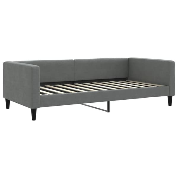 vidaXL Bäddsoffa 100x200 cm Mörkgrå Tyg
