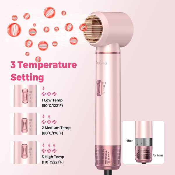 Hårbørste Pro rosa | rund model til volumen og styling