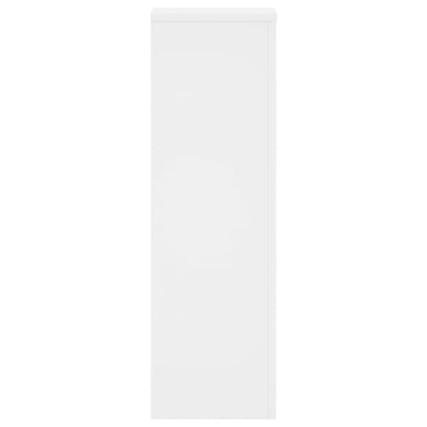 Växtställ 2 st 25x25x80 cm vit | trä | blompedestaler