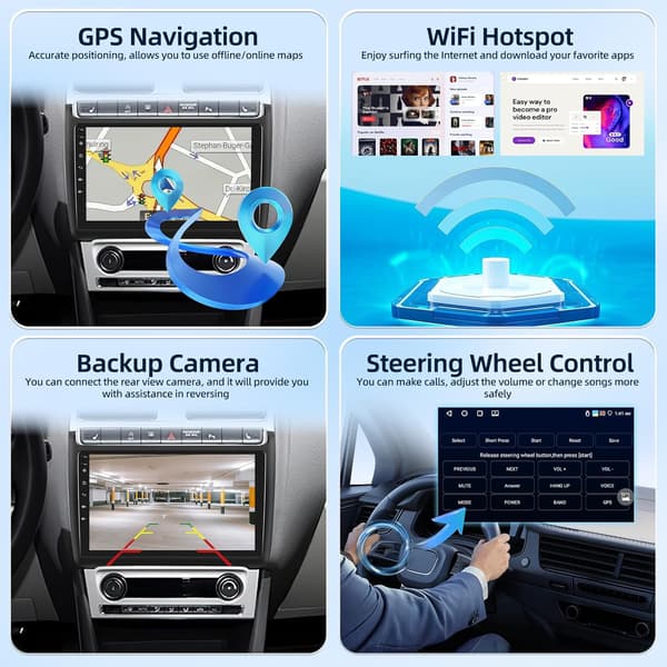 Bilradio Android 4G+64G | VW Polo 2008-2020 | 9 tommer IPS | CarPlay | Android Auto | GPS