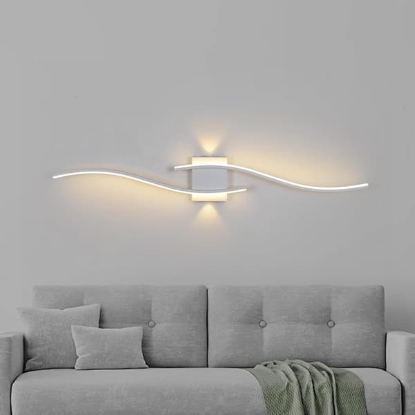 Væglampe LED 120cm | Sort | 3000K | Indendørsbelysning