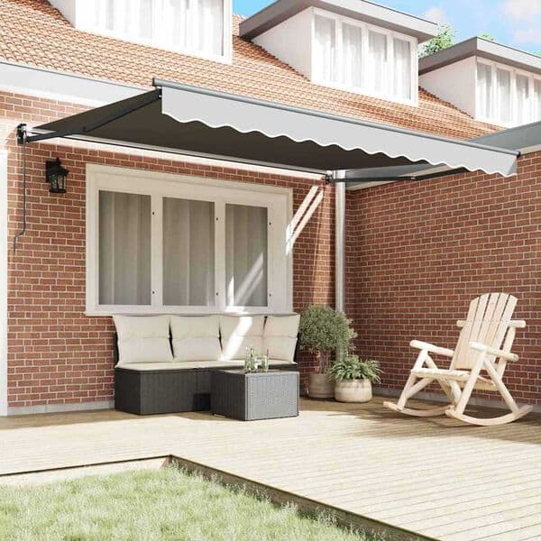 Markis Antracit 3.5 x 2.5 m Metall