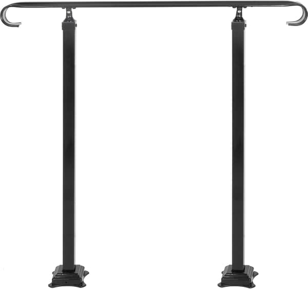 Trappegelænder smedejern | sort | 1-3 trin | 97,4 cm højde