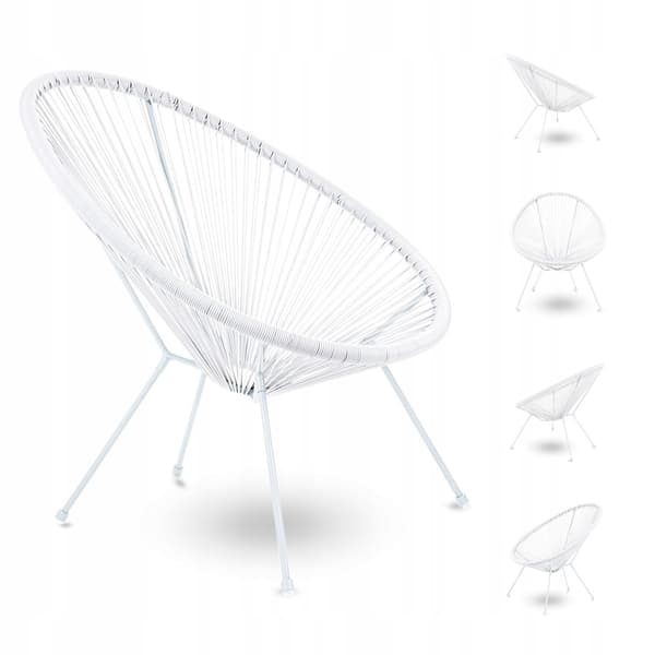 Acapulco stol | metal | havemøbel | rundt design | sort
