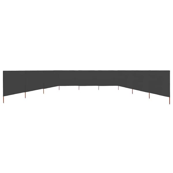 Vindskydd 9-paneler | antracit | 1200x160 cm | nonwoven tyg