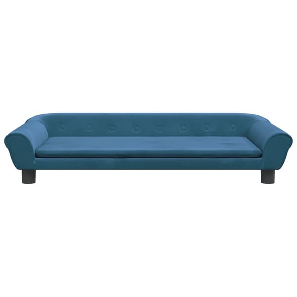 Barnsoffa 100x50x26 cm | blå | sammet | 1-sits