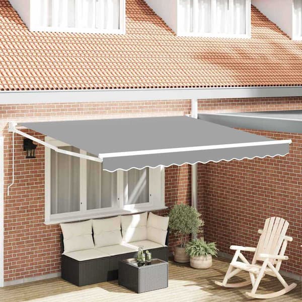 Markis Vit 4 x 3 m Metall