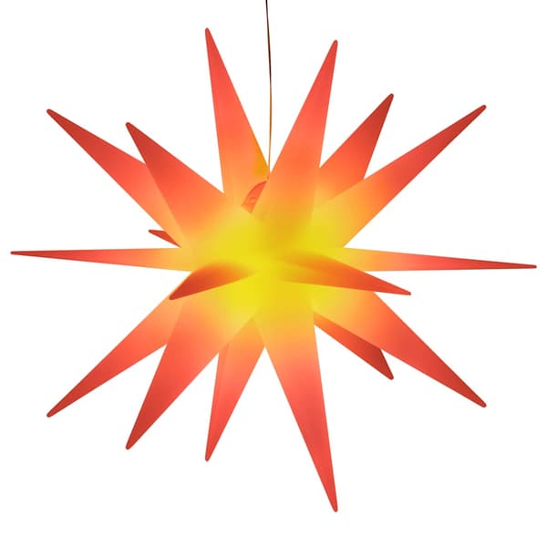 Havedekoration LED-lys | rød | 100 cm | 3 dele | timerfunktion