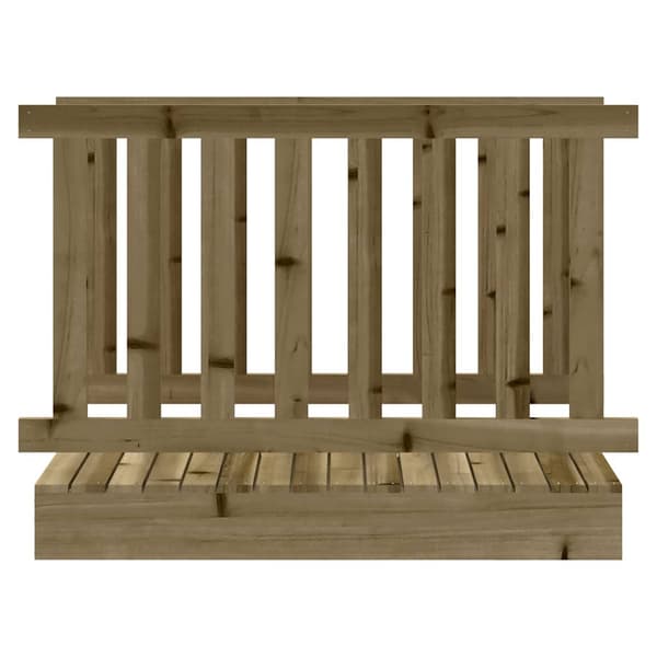 Träbro för lekplats 45x107,5x79 cm | impregnerat trä