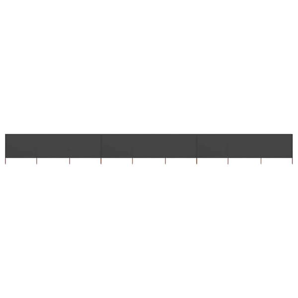 Vindskydd 9-paneler | antracit | 1200x160 cm | nonwoven tyg