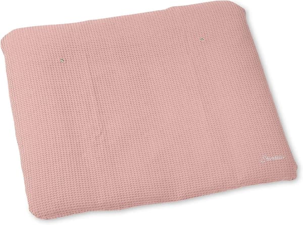 Aankleedkuddsöverdrag bomull | rosa | 85 x 72 cm | tvättbart