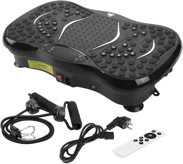 Vibrationsplatform 99 intensitetsniveauer | 5 træningsprogrammer | Bluetooth | modstandsbånd
