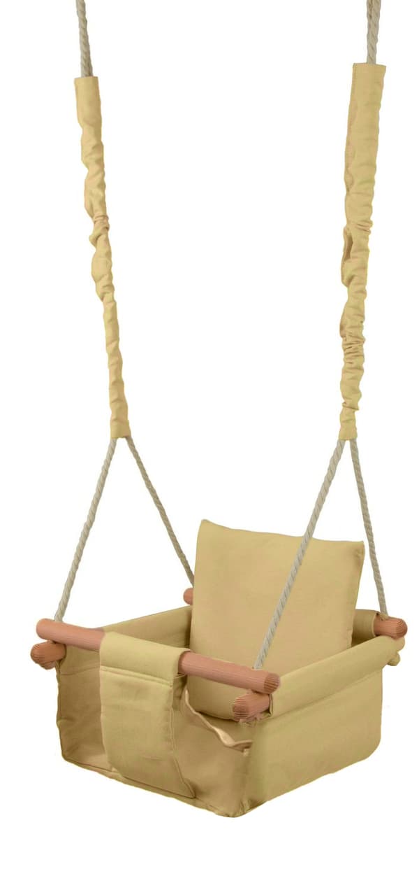 Babysvingstol creme | 100% bomuld | max 20kg | 150cm højde