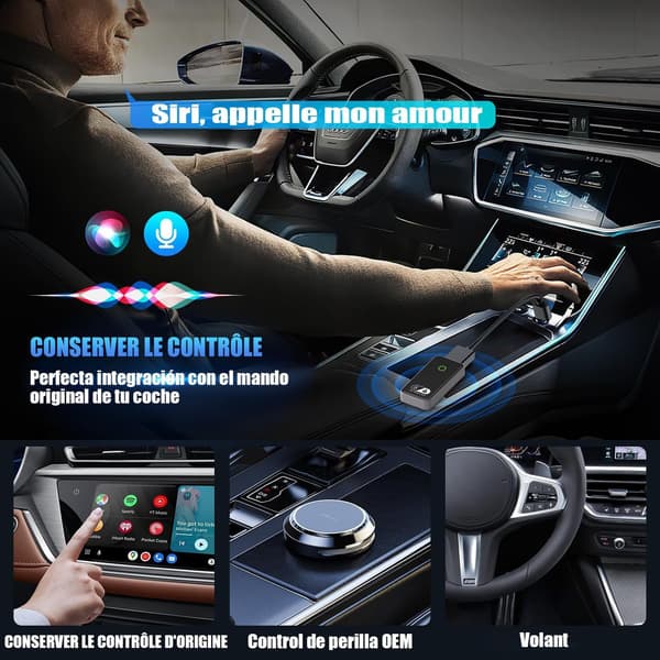 Bilopgradering trådløs CarPlay-adapter | multimediekobling | USB-forbindelse