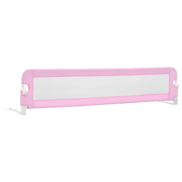 vidaXL Sänggrind för småbarn 180x42 cm Polyester Rosa