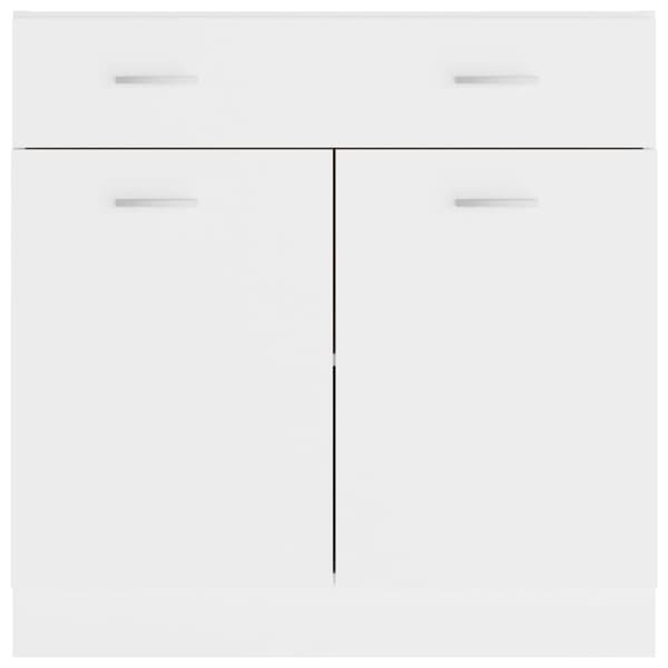 Underskåp Lyon 80x46x81,5 cm | Vit | Träbaserat material | 1 låda 2 hyllor
